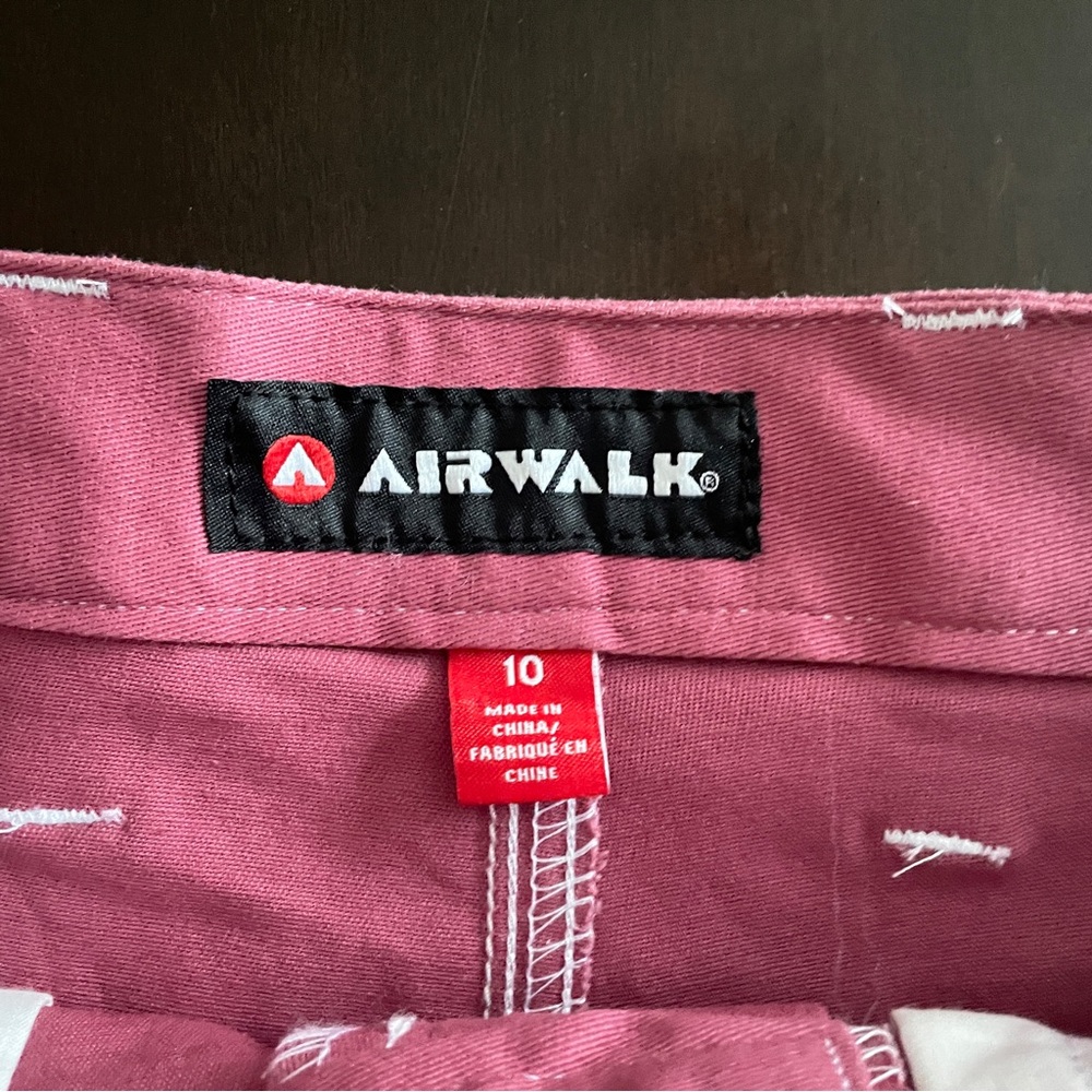 NWT AIRWALK Short 10 Pink Contrast Stitch Carpenter Shorts Y2K Skate Utility NWT - Picture 8 of 10